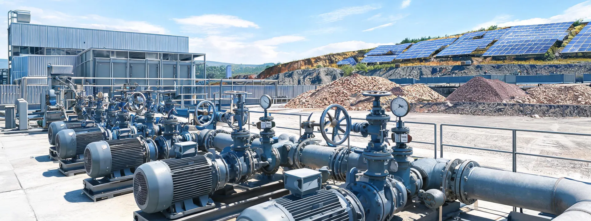 Pumps & Valves operating at a mining site
